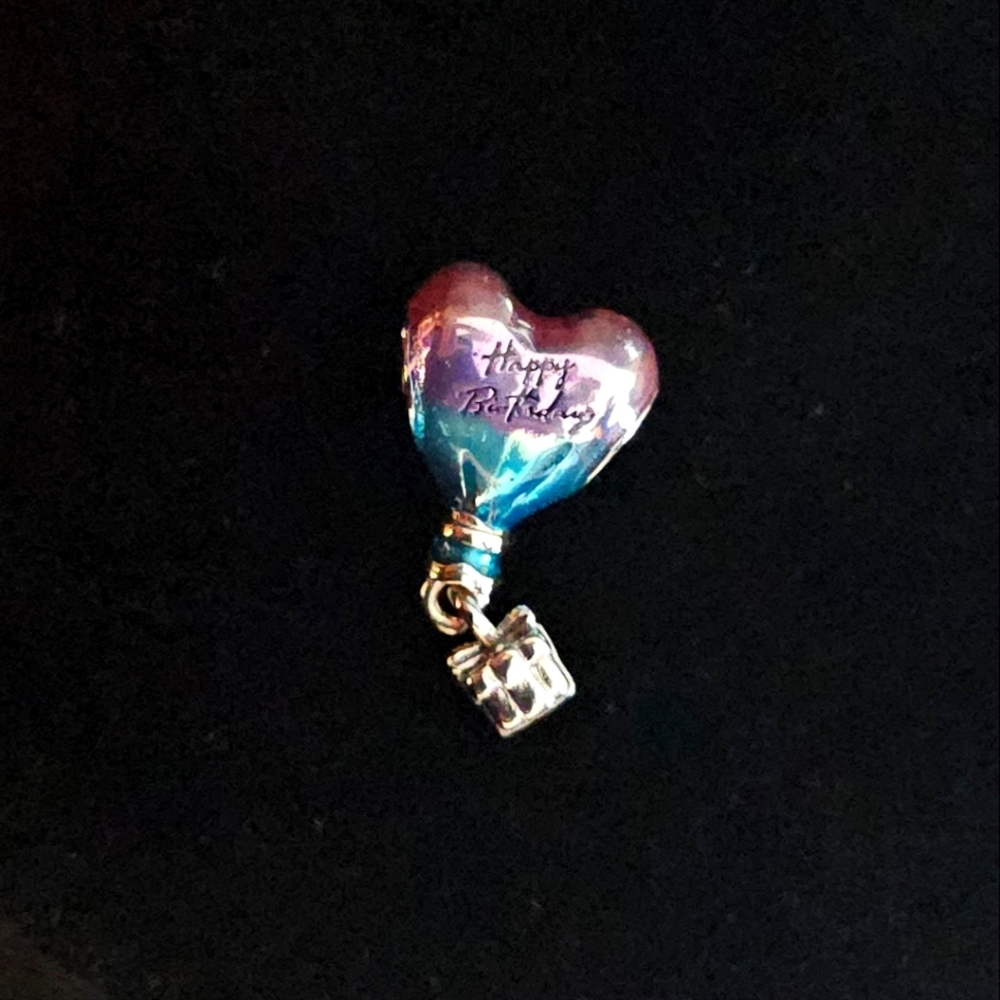Happy Birthday Sterling Silver Charm